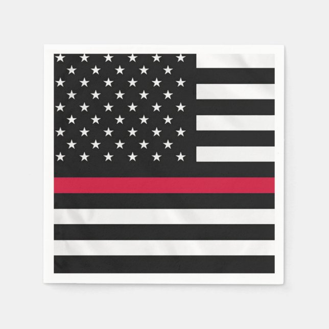Firefighter Flag Napkin (Front)