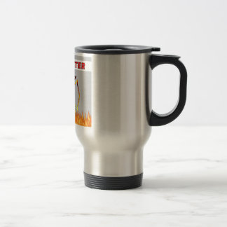 Firefighter Flames and Fire Travel Mug