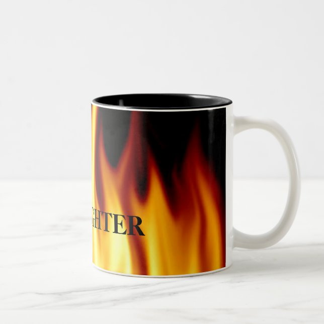 Firefighter Flames Gift Mug (Right)