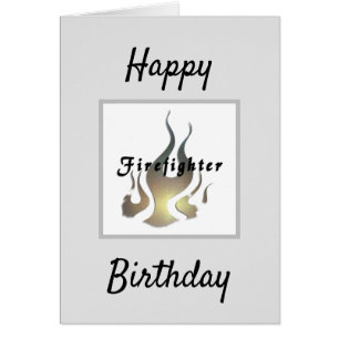 Firefighter Flames  Happy Birthday