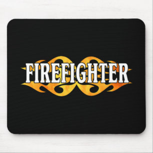 Firefighter Flames Mouse Mat
