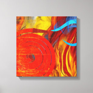 Firefighter Flare Canvas Print