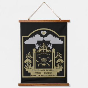 Firefighter Funeral Memorial Gift Hanging Tapestry