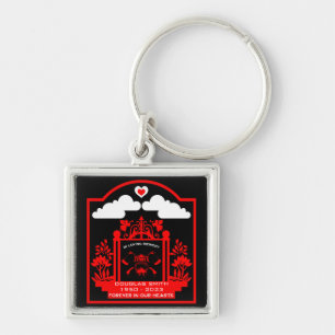 Firefighter Funeral Memorial Gift Key Ring