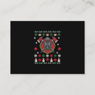 Firefighter Funny Christmas Cute Lover Gifts Business Card