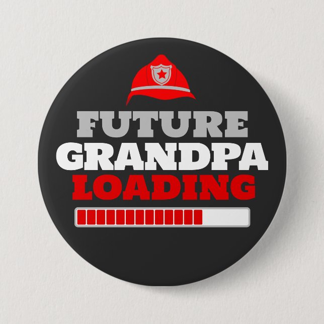 Firefighter Future Grandpa Loading Shower Button (Front)
