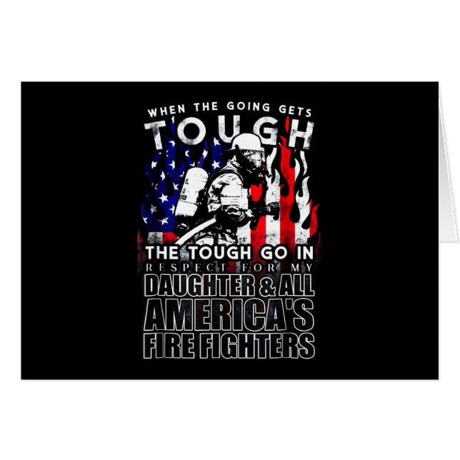 Firefighter Gift | Daughter American Firefighter (Front Horizontal)