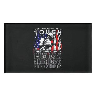 Firefighter Gift   Daughter American Firefighter Name Tag