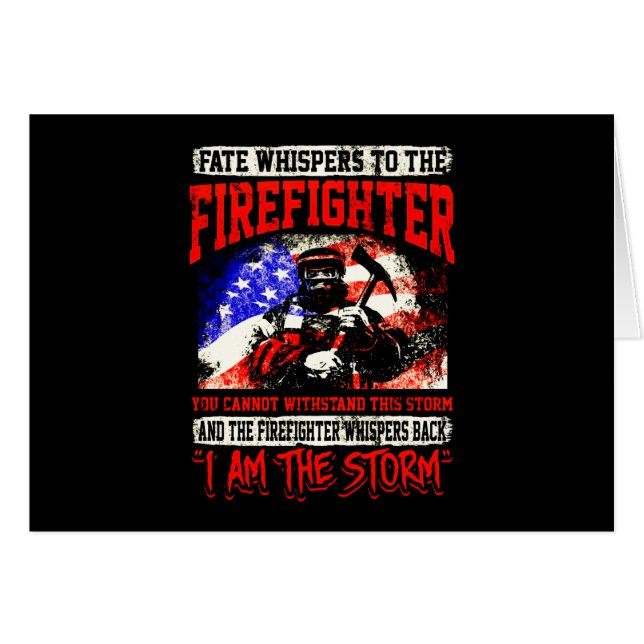 Firefighter Gift | Fate Whispers To Firefighter (Front Horizontal)
