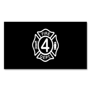 Firefighter Gift Firefighter Dept Gifts Magnetic Business Card