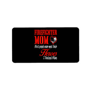 Firefighter Gift Firefighter Mum Gifts Label