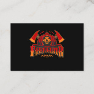 Firefighter Gift For Fireman Or Woman Business Card