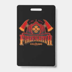 Firefighter Gift For Fireman Or Woman ID Badge