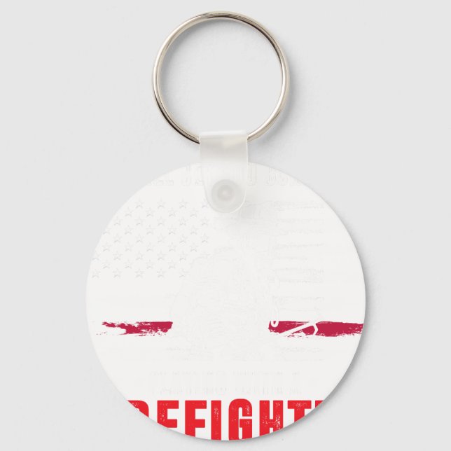 Firefighter Gift For Men Funny Firefighter Will Ge Key Ring (Front)