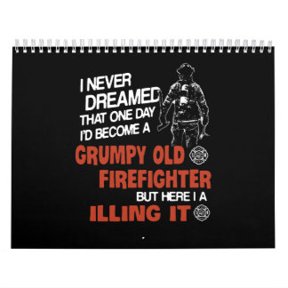 Firefighter Gift | Grumpy Old Firefighter Calendar