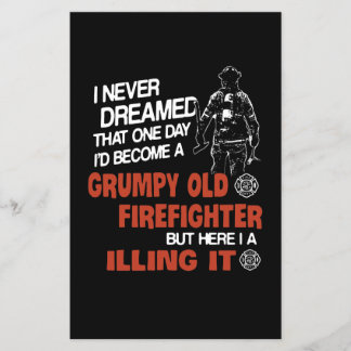 Firefighter Gift | Grumpy Old Firefighter Flyer