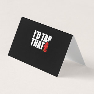 Firefighter Gift I'd Tap That Firefighter Business Card
