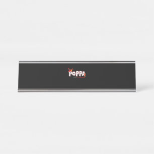 Firefighter Gift Poppa Firefighter Gifts Desk Name Plate