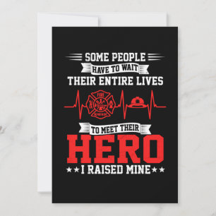 Firefighter Gift Some People Wait Firefighter Holiday Card