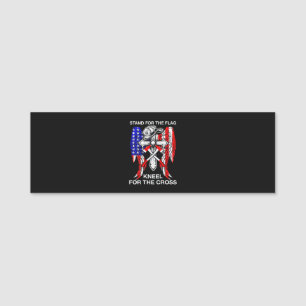 Firefighter Gift   Stand For The Flag Firefighter Name Tag