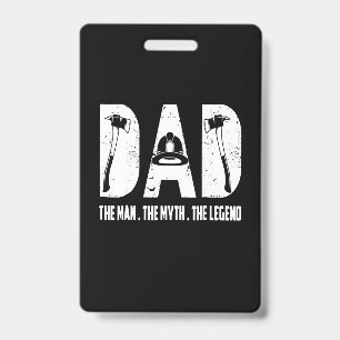 Firefighter Gift   The Man The Myth The Legend ID Badge