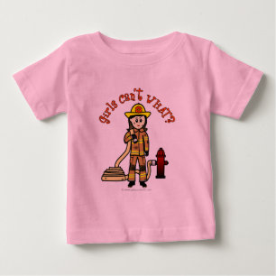 Firefighter Girl Baby T-Shirt