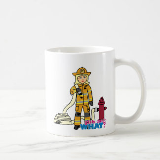 Firefighter Girl - Blonde Coffee Mug