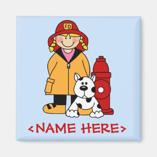 Firefighter (Girl) Magnet