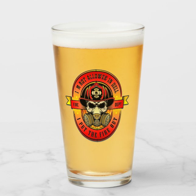 Firefighter Glass (Front Filled)