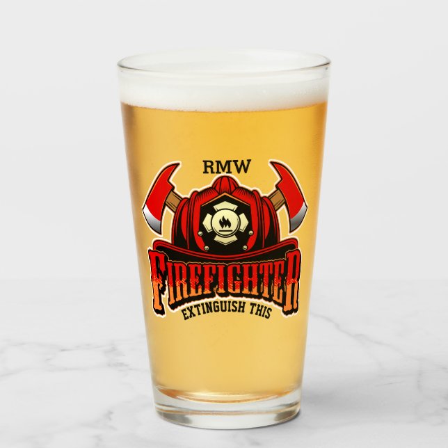 Firefighter Glass (Front Filled)