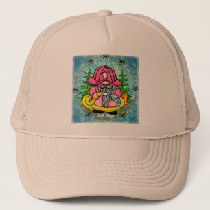 Firefighter Gnome  Trucker Hat