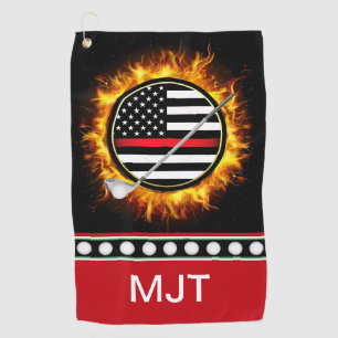 Firefighter Golf Towel