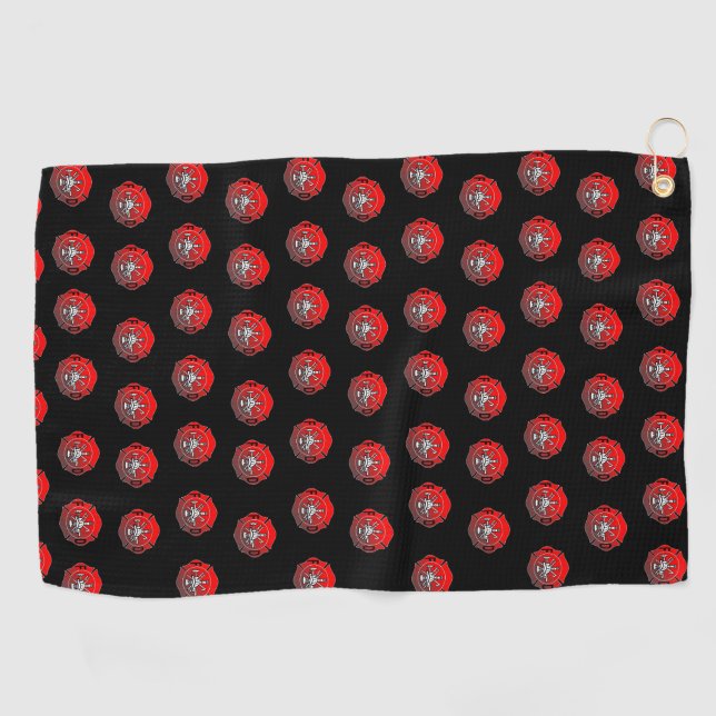 firefighter golf towel (Horizontal)