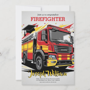 firefighter graduation invitations