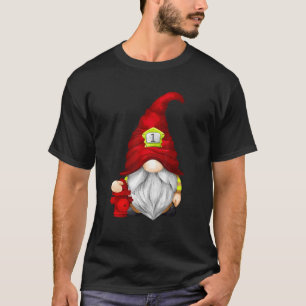 Firefighter Grandpa Xmas Matching Couple Firemen T-Shirt
