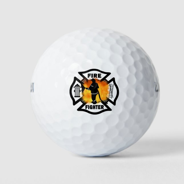 Firefighter Handline  Golf Balls (Front)