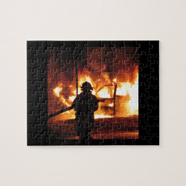 Firefighter Handline Jigsaw Puzzle (Horizontal)