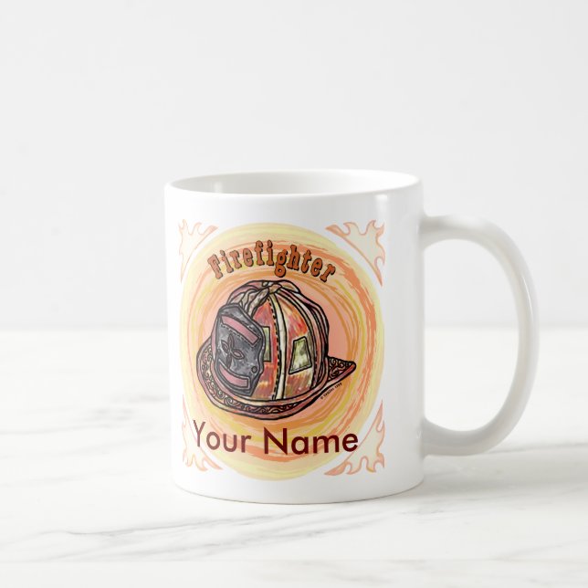 Firefighter Helmet  mug (Right)