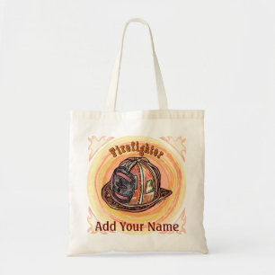 Firefighter Helmet Tote Bag