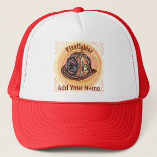 Firefighter Helmet Trucker Hat