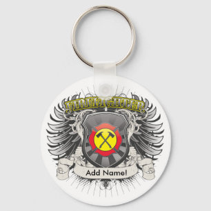 Firefighter Heraldry Key Ring