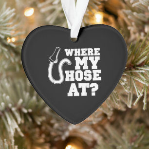 Firefighter Hose Adult Humour For Firefighters Ornament