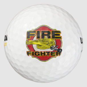 Firefighter Hose and Shield Golf Balls