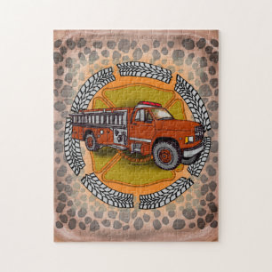 Firefighter How I Roll Firetruck Jigsaw Puzzle