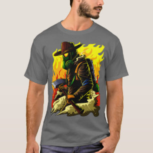 Firefighter Illustration Firefighter Hero Brand T-Shirt