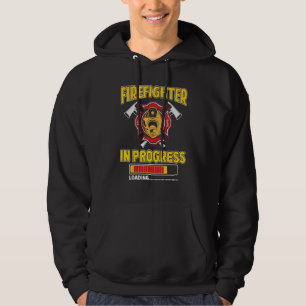 Firefighter In Progress Future Fireman Fire Truck Hoodie