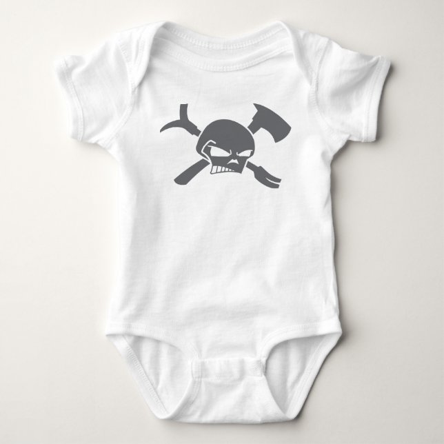 Firefighter in Training Baby Bodysuit (Front)