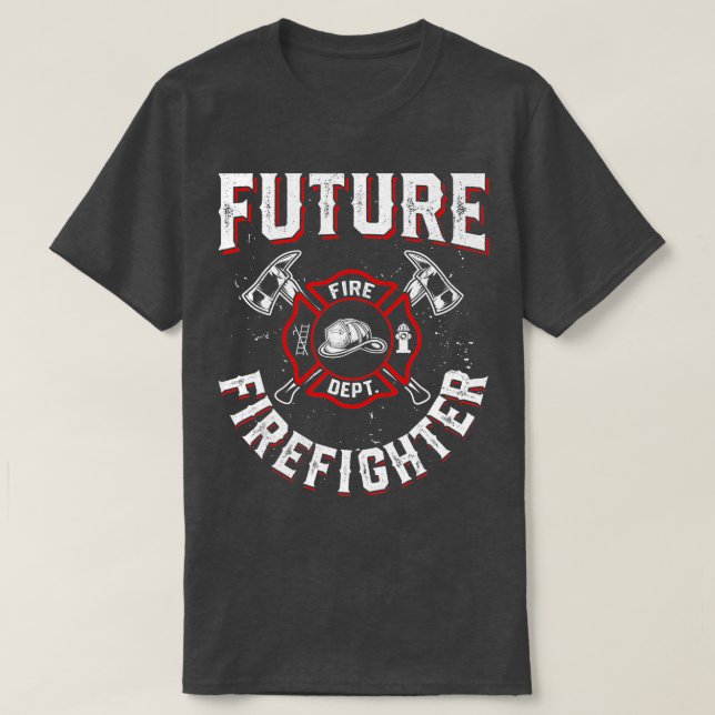 Firefighter In Training I Future Firefighter Funny T-Shirt (Design Front)
