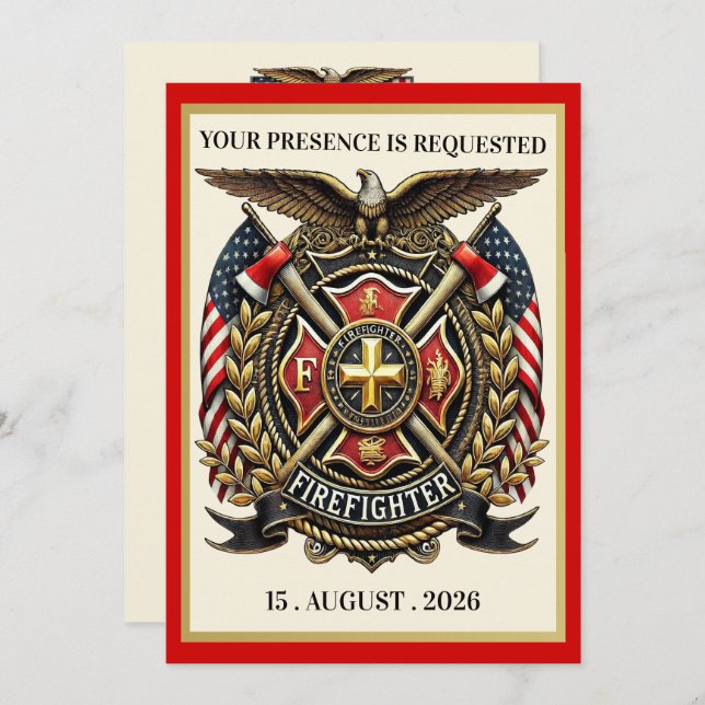 FIREFIGHTER  INVITATION (Front/Back)