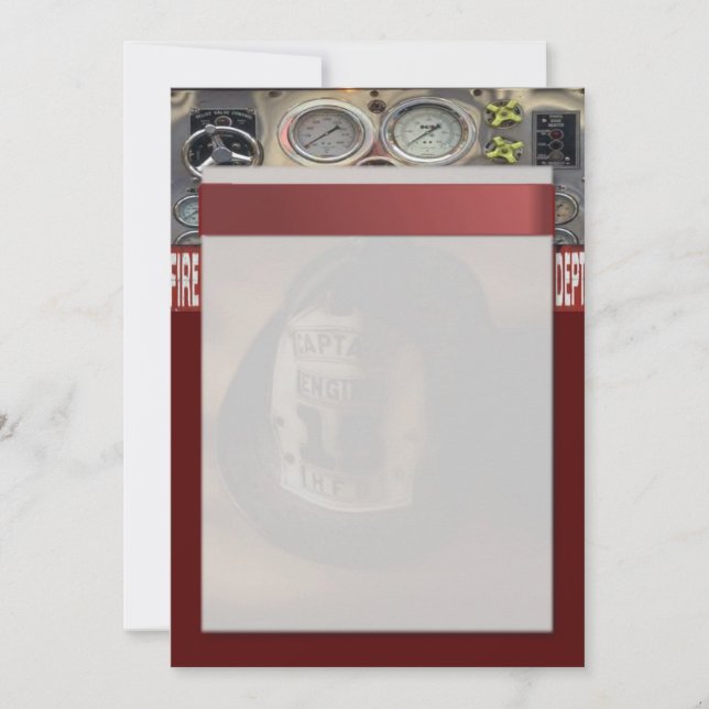 Firefighter Invitation (Front)